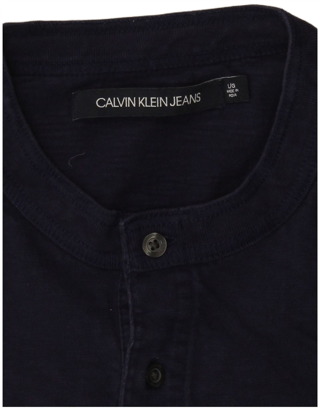 Męska koszulka T-shirt Calvin Klein Jeans, duża, granatowa