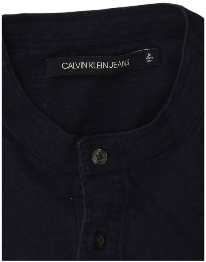 Męska koszulka T-shirt Calvin Klein Jeans, duża, granatowa