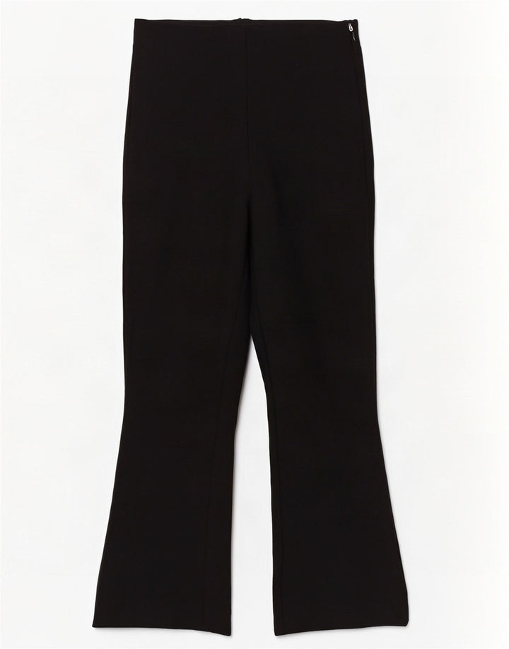 Spodnie damskie Zara Bootcut, małe, W26 L26, czarna wiskoza
