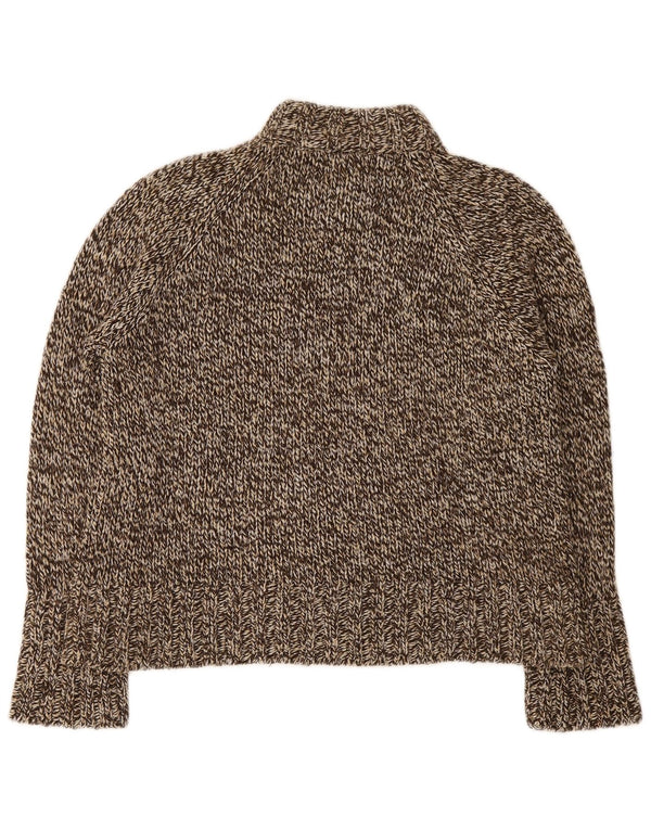Essentials Womens Cardigan Sweater UK 18/20 XL Brown Flecked Acrylic