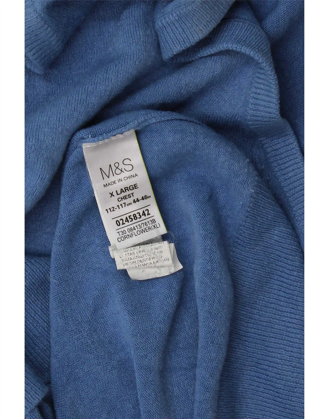 Marks & Spencer Męski podkoszulek XL z kamizelką XL, niebieski akryl