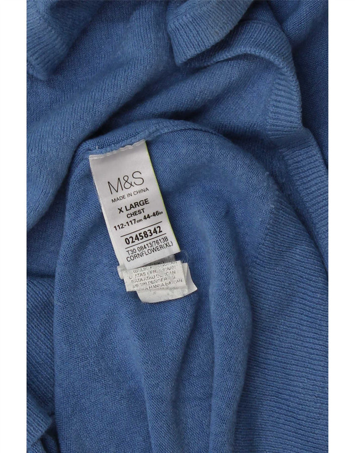 Marks & Spencer Męski podkoszulek XL z kamizelką XL, niebieski akryl