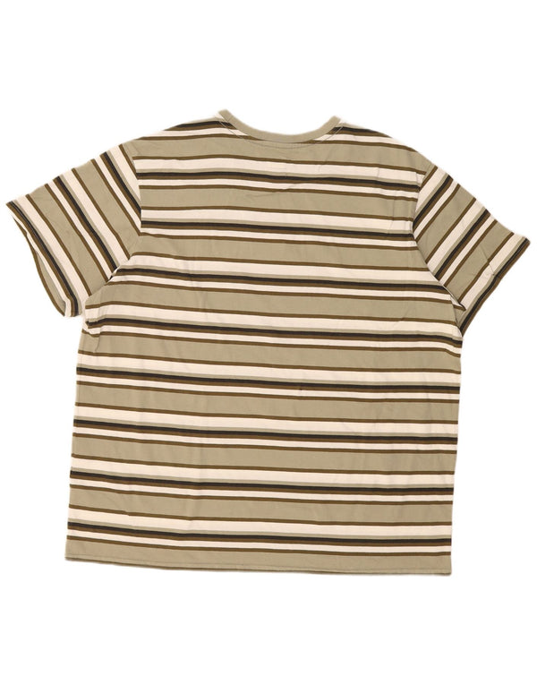 Męski T-shirt z grafiką Levi's, bawełniany top XL w kolorze khaki