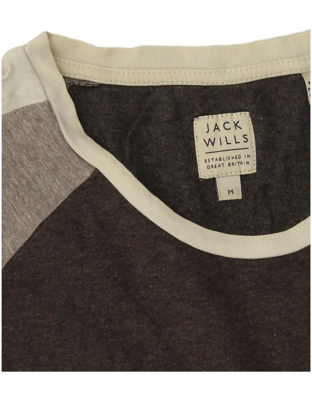 T-shirt męski Jack Wills, bawełniany, średniej wielkości, w kolorze czarnym