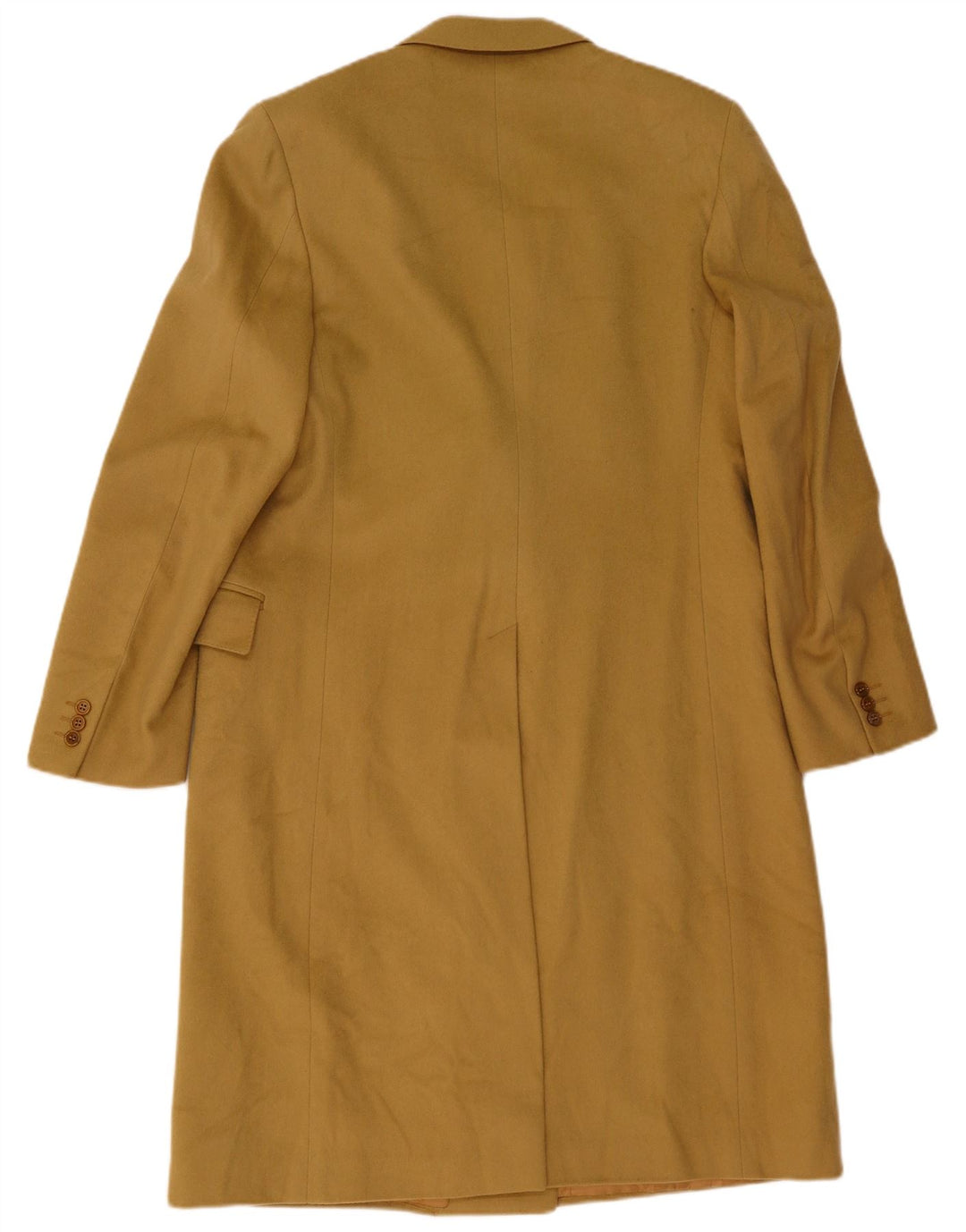 Vintage damski płaszcz dwurzędowy UK 14, średnia wełna khaki