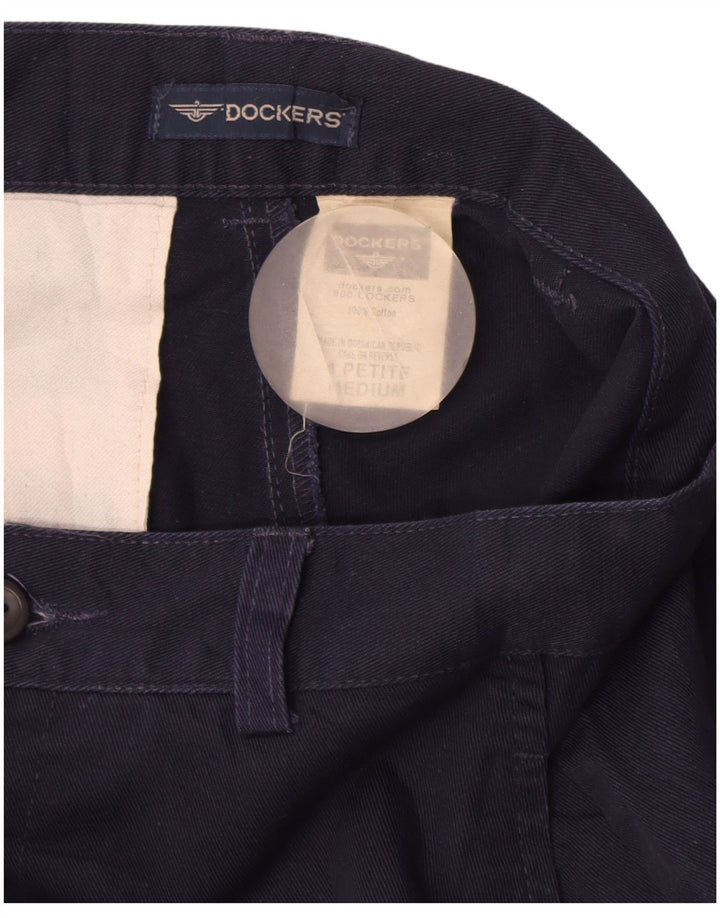 Damskie spodnie chino z wysokim stanem DOCKERS US 4 Small W26 L26 granatowe
