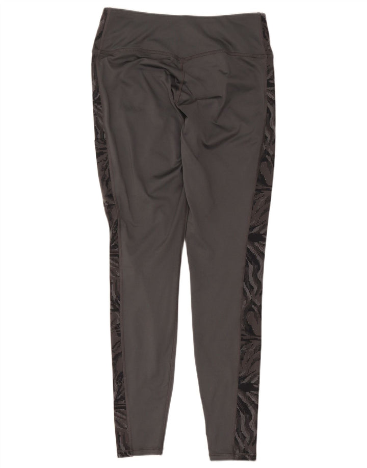 Legginsy damskie Asics UK 14, średnioszare, poliestrowe z nadrukiem zwierzęcym
