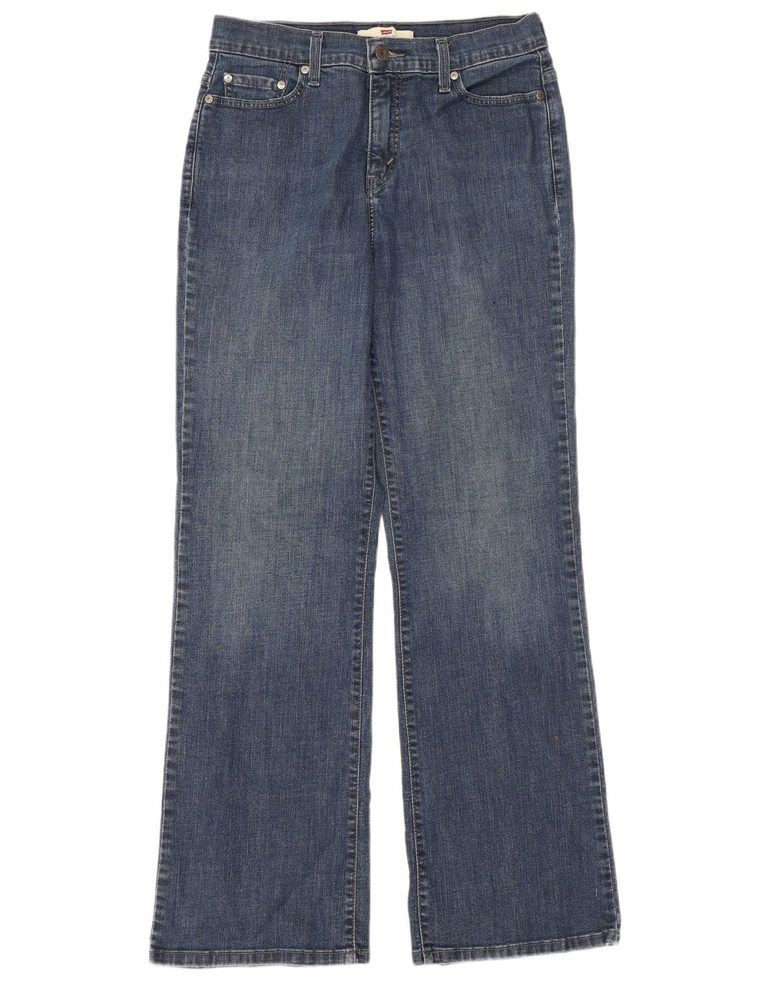 Damskie dżinsy Levi's 512 Bootcut US 12, duże, W30 L31, niebieska bawełna