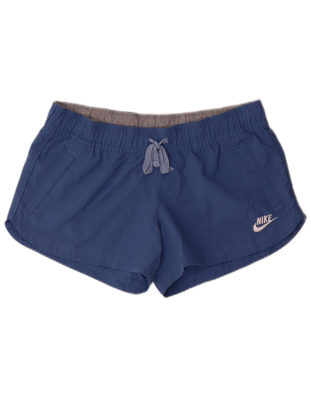 Damskie spodenki sportowe NIKE US 12/14, duże, niebieskie, poliestrowe