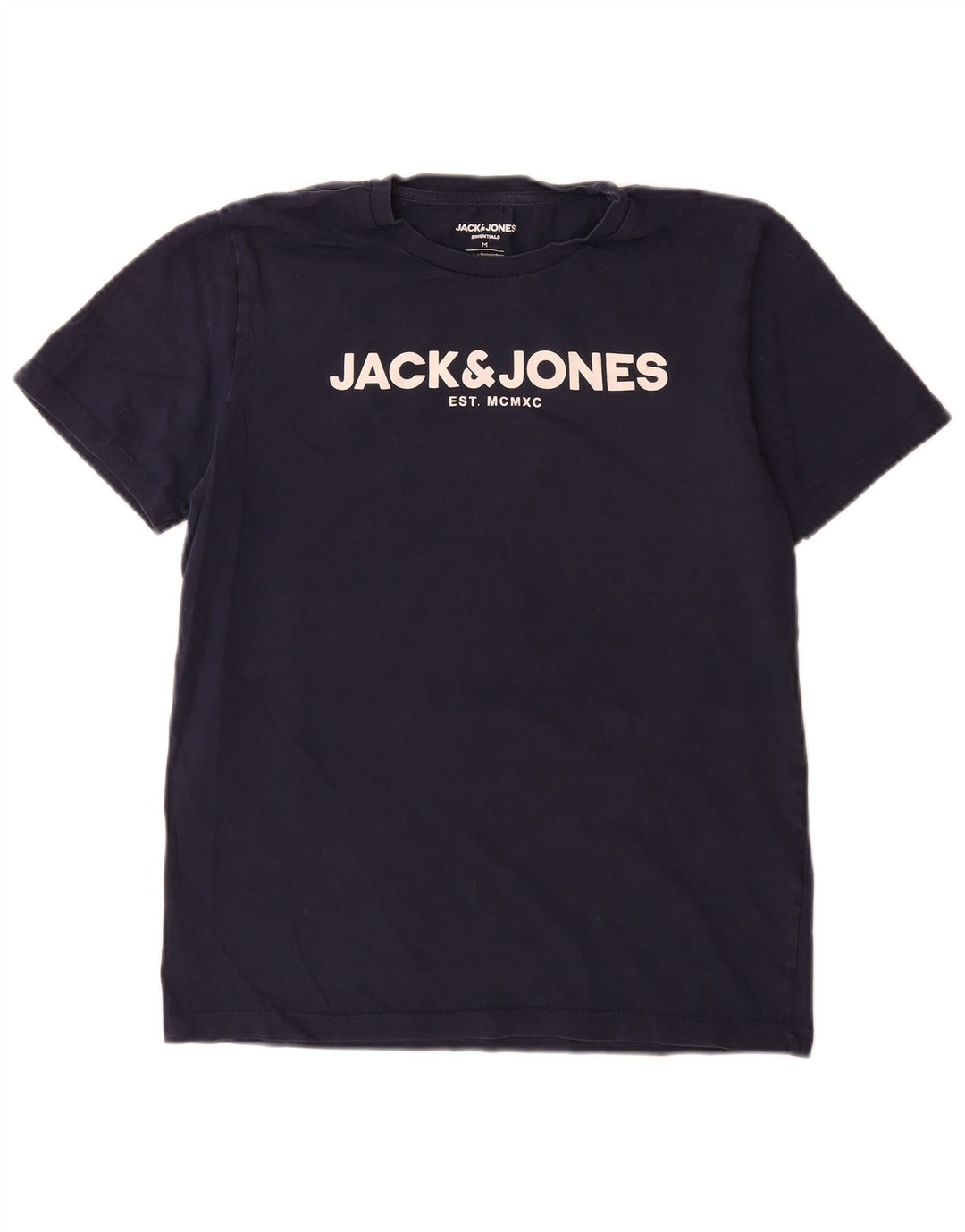 Męski T-shirt z grafiką Jack & Jones, średni, granatowy, bawełniany