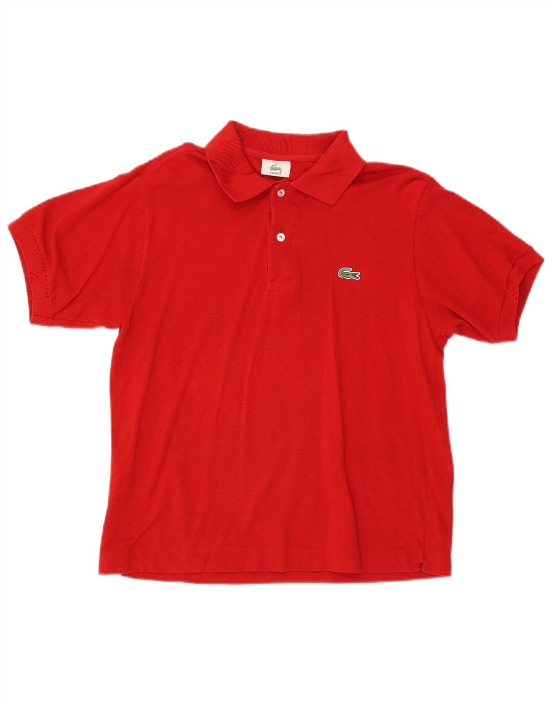 Męska koszulka polo Lacoste, rozmiar 3, mała, czerwona, bawełniana