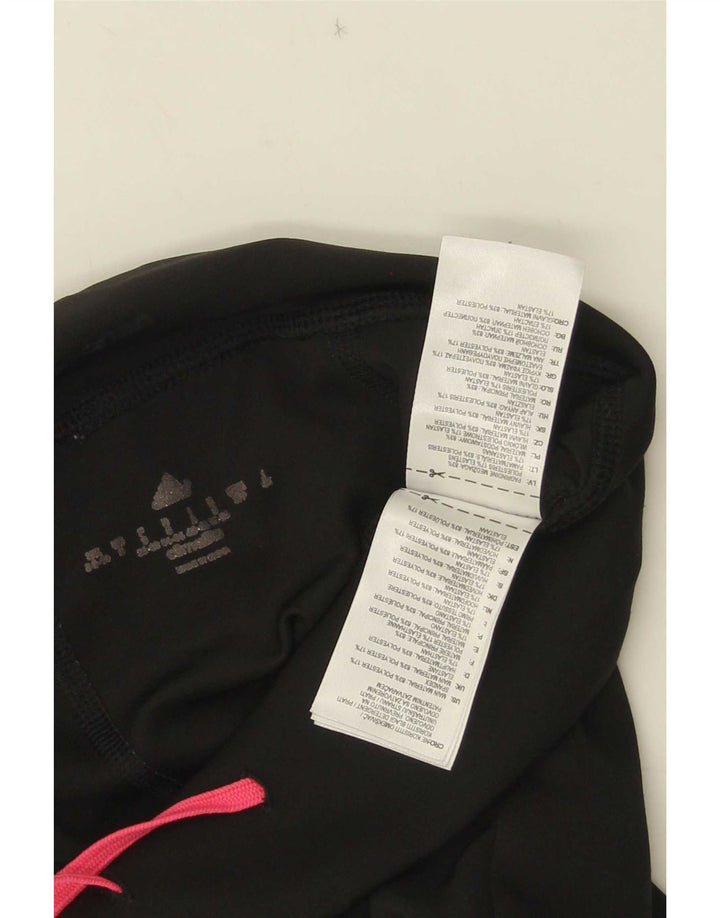 Damskie legginsy Adidas Climalite UK 8/10, małe, czarne, poliestrowe