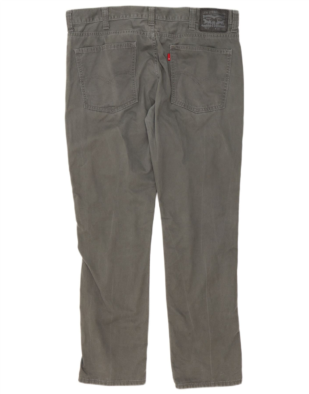 Męskie spodnie Levi's 511 Slim Casual W38 L32 Szara bawełna