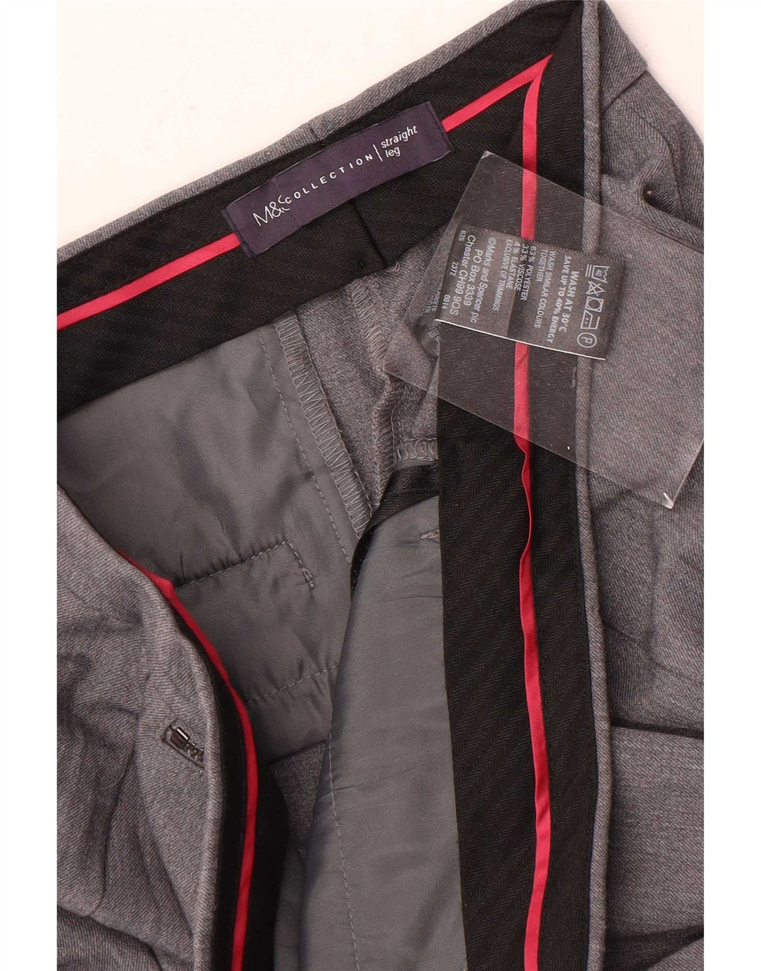 Damskie spodnie garniturowe Marks & Spencer UK 12 Medium W30 L28 Szare