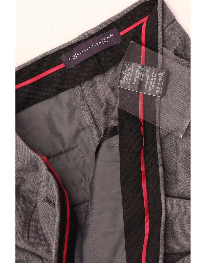 Damskie spodnie garniturowe Marks & Spencer UK 12 Medium W30 L28 Szare