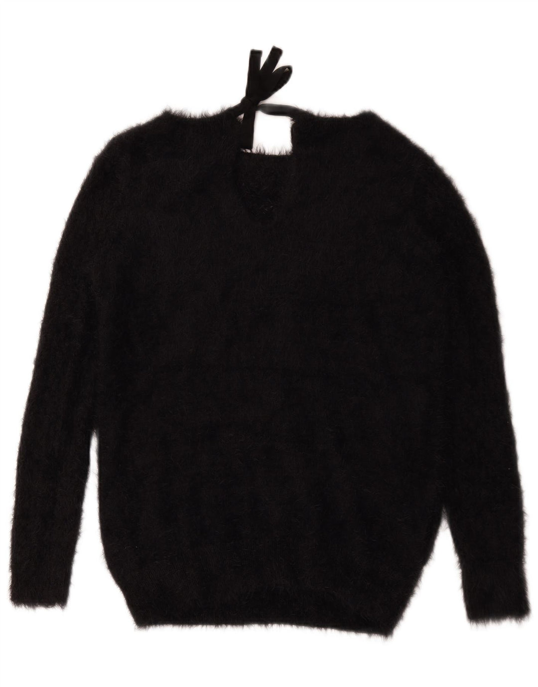 Damski sweter Oasis z dekoltem w łódkę UK 10, mały, czarny poliamid