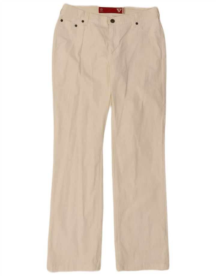 Spodnie damskie Guess Bootcut W32 L31 białe