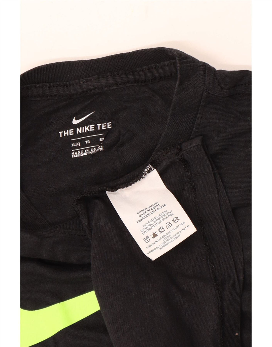 Damska koszulka z grafiką NIKE Top UK 18 XL, czarna, bawełniana