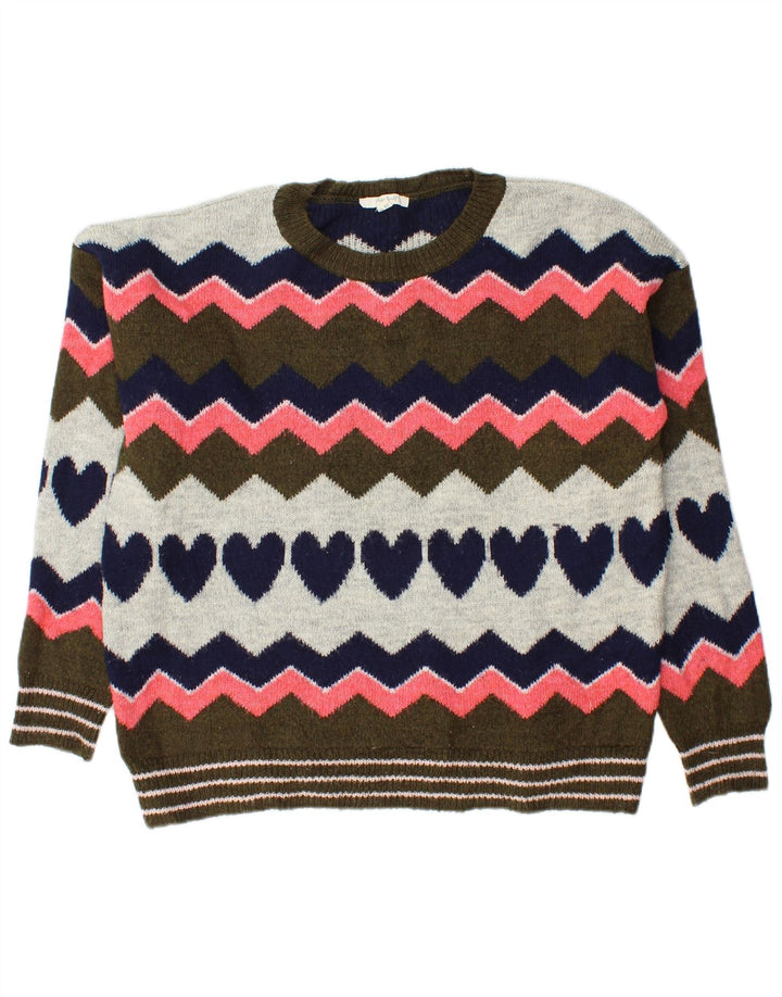 Damski sweter z okrągłym dekoltem White Stuff UK 12, średni, wielokolorowy