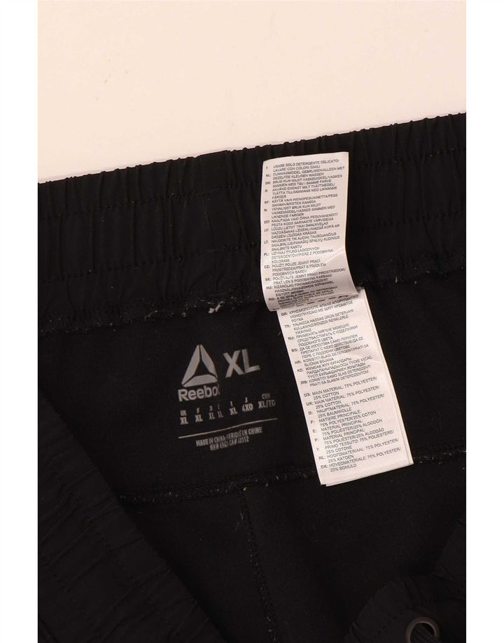 Męskie spodnie dresowe Reebok XL, czarne, bawełniane