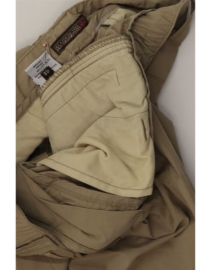 Męskie spodnie turystyczne Napapijri IT 48 Medium W34 L34 Khaki Poliamid