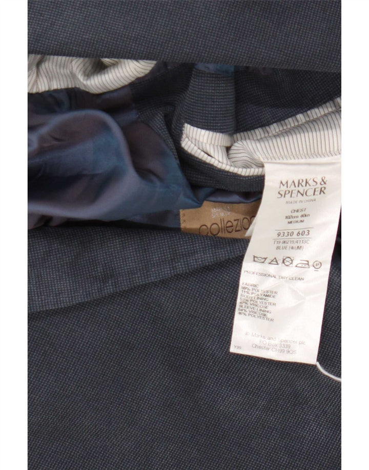 Marks & Spencer Męska marynarka zapinana na 2 guziki, UK 40, średni granat