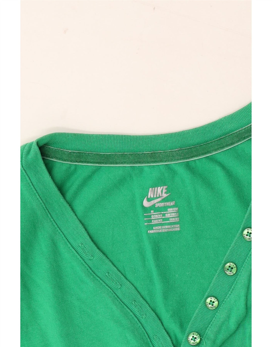 T-shirt damski Nike Top UK 12, średni zielony