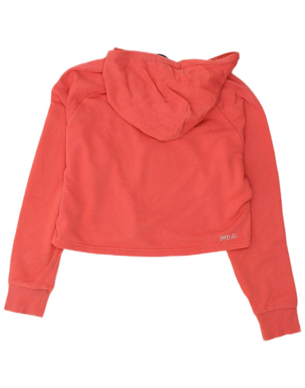 Damska bluza z kapturem Fila Oversize z grafiką, UK 6 XS, różowa