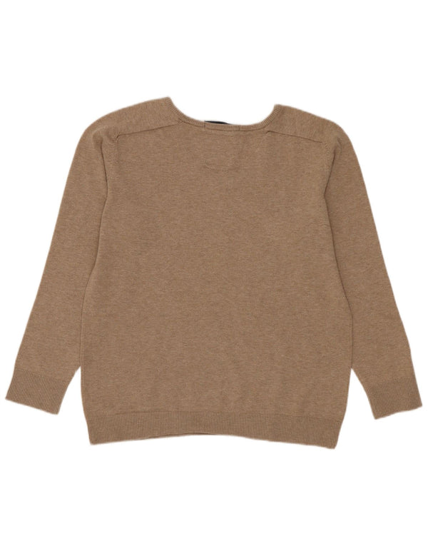 Sweter chłopięcy Zara z dekoltem w kształcie litery V, 9-10 lat, beżowy