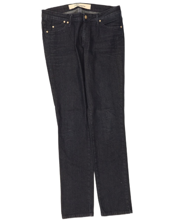 Blumarine Damskie jeansy slim IT 46 Large W32 L34 Granatowa bawełna