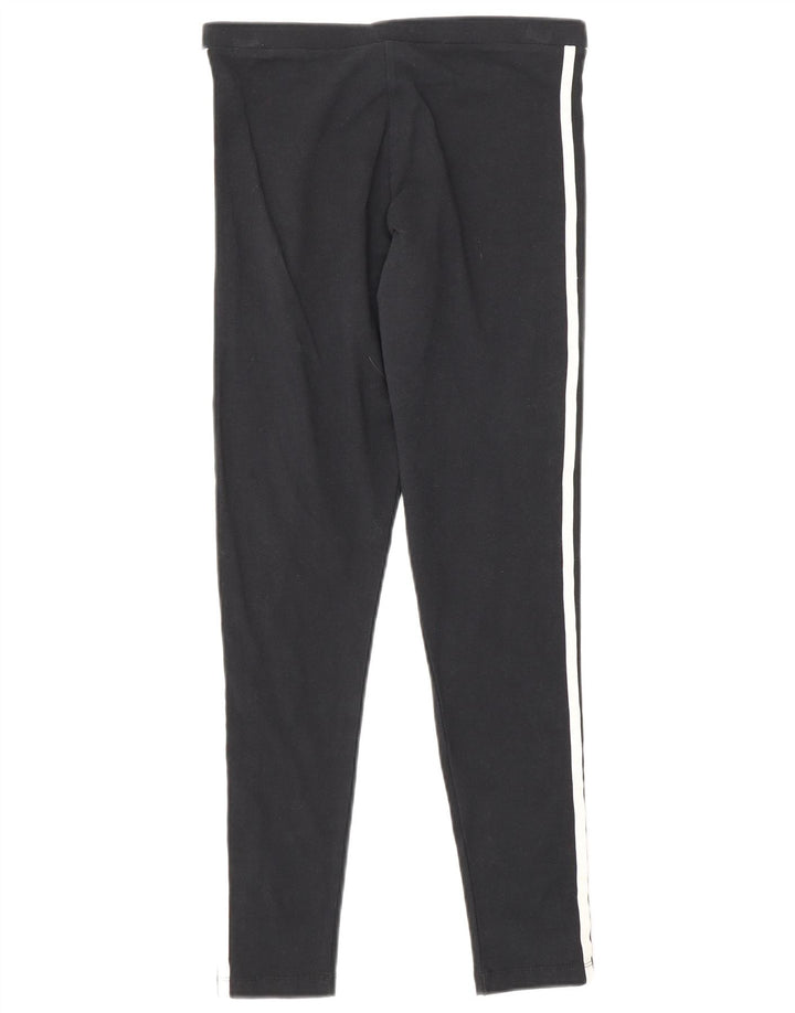 Legginsy Damskie Adidas UK 10 Małe Czarne Bawełniane