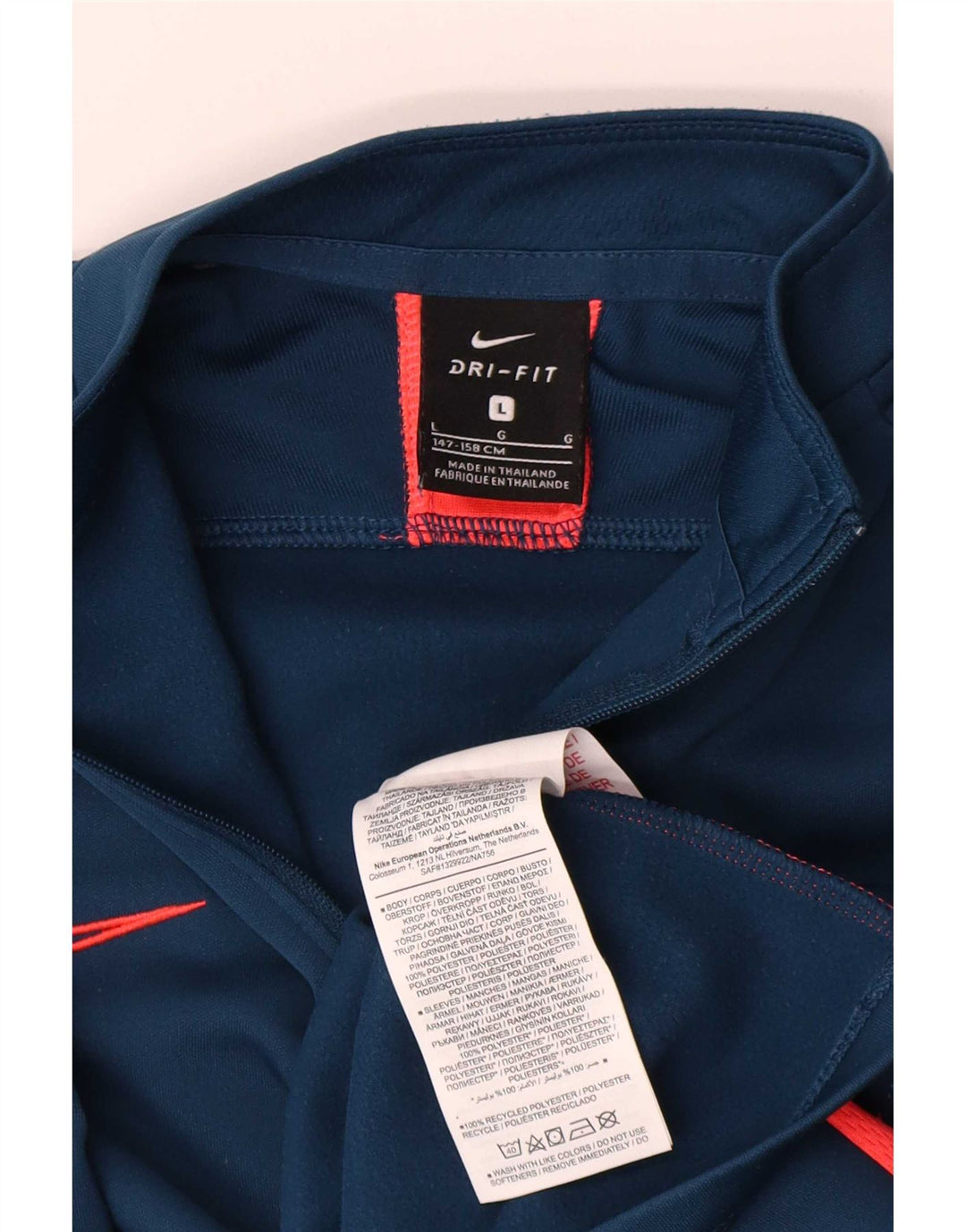 Chłopięcy dres Nike Dri Fit z pulowerem, rozmiar 12-13 lat, rozmiar granatowy