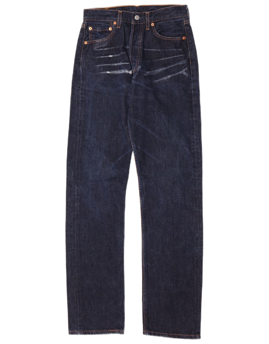 Męskie dżinsy Levi's 501 Straight W28 L34 Granatowa bawełna