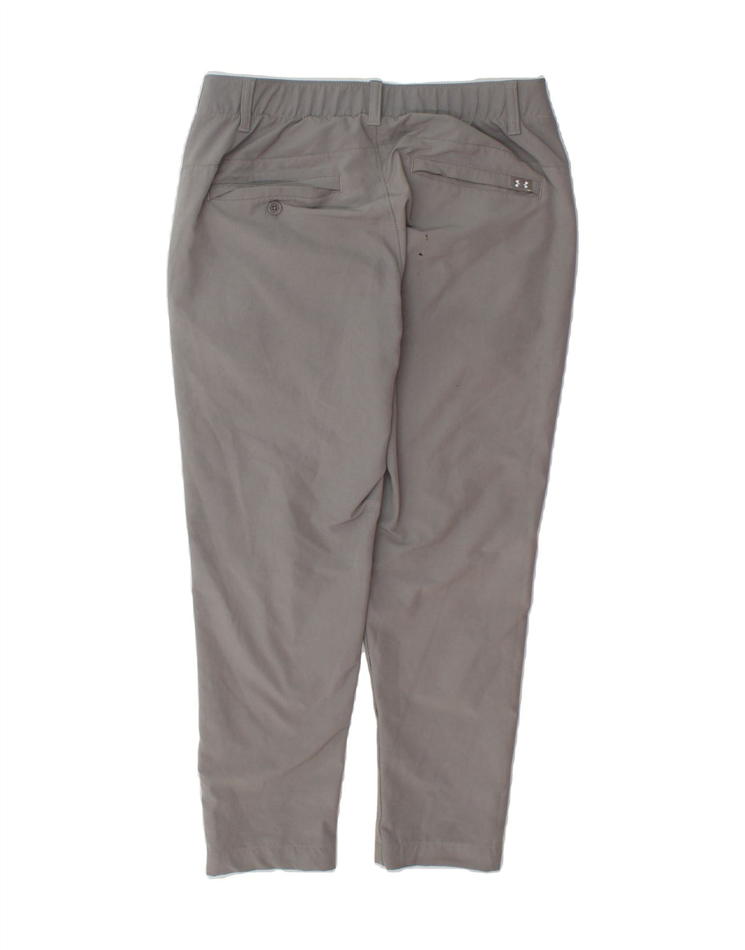 UNDER ARMOUR Mens Slim Chino Trousers W32 L27 Grey Polyester Vintage Under Armour and Second-Hand Under Armour from Messina Hembry 