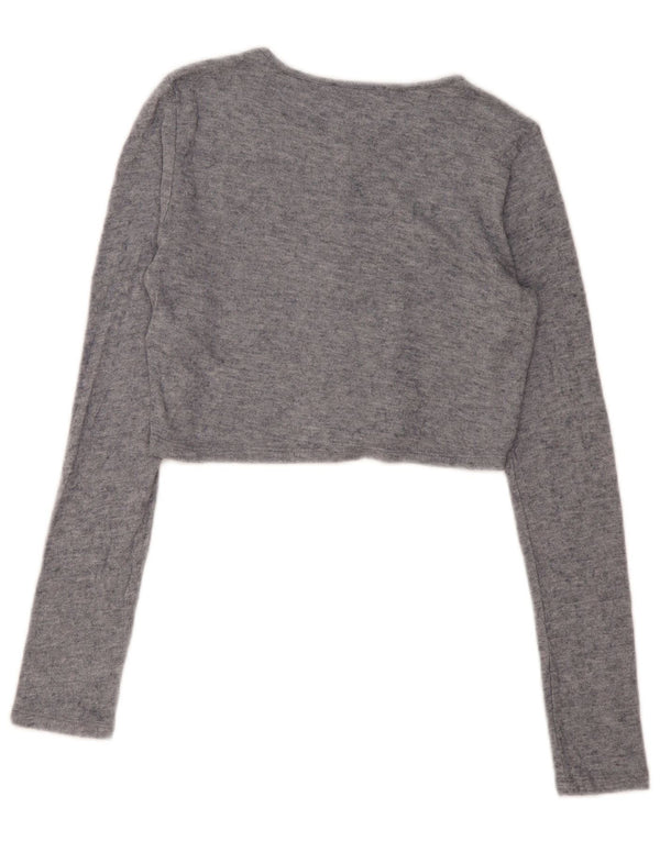 Sweter damski Zara Crop Cardigan UK 10 Small, szara wiskoza