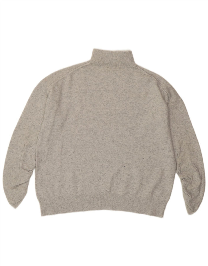Damski sweter z golfem MINT VELVET UK 14, średni szary, nakrapiany