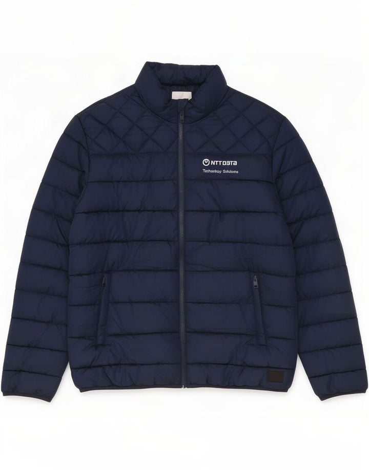 Męska ocieplana kurtka Jack & Jones UK 44 2XL Granatowy poliester