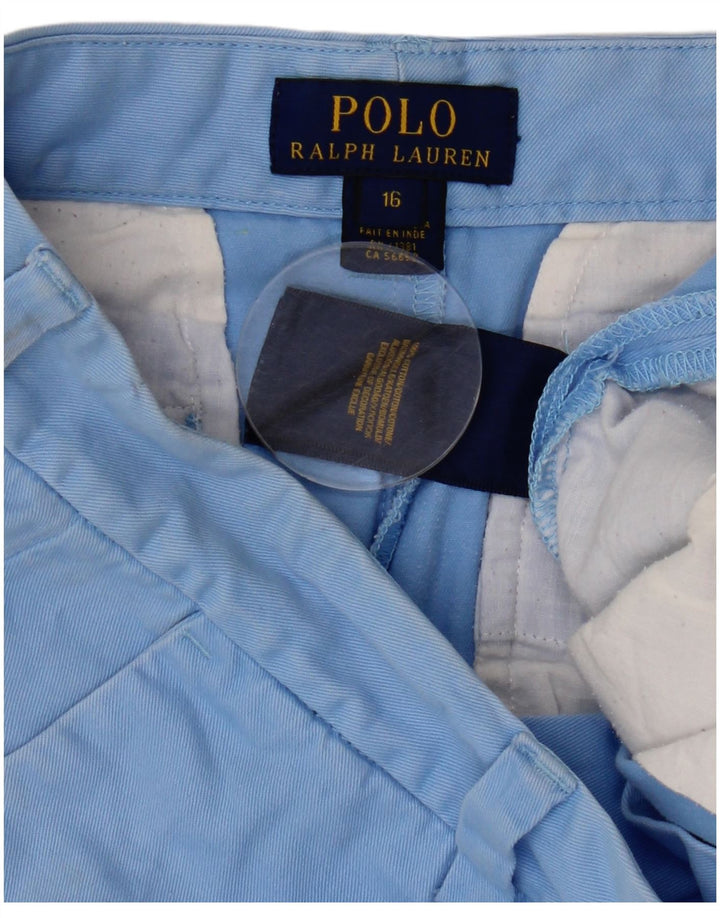 POLO RALPH LAUREN Chłopięce spodenki Chino 15-16 lat W30 Niebieska bawełna