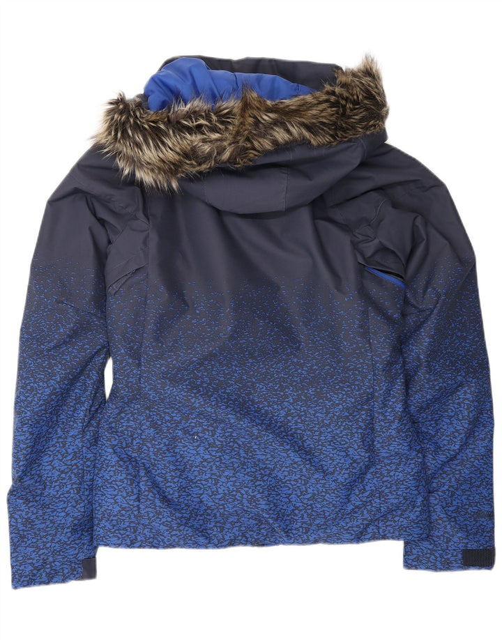 Damska kurtka wiatrówka z kapturem O'Neill UK 10 Small Navy Blue Spotted