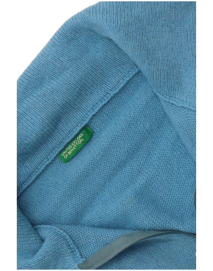 Sweter damski Benetton Crop Cardigan UK 8 Small Blue