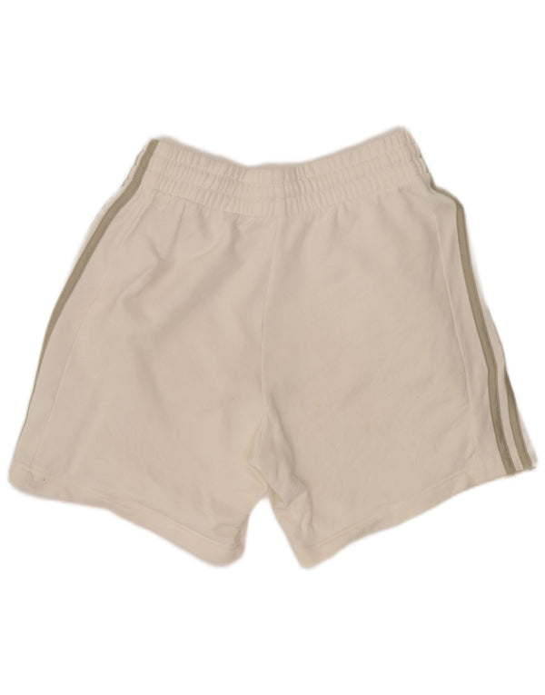 Damskie spodenki sportowe Adidas UK 8 Małe, białe, bawełniane