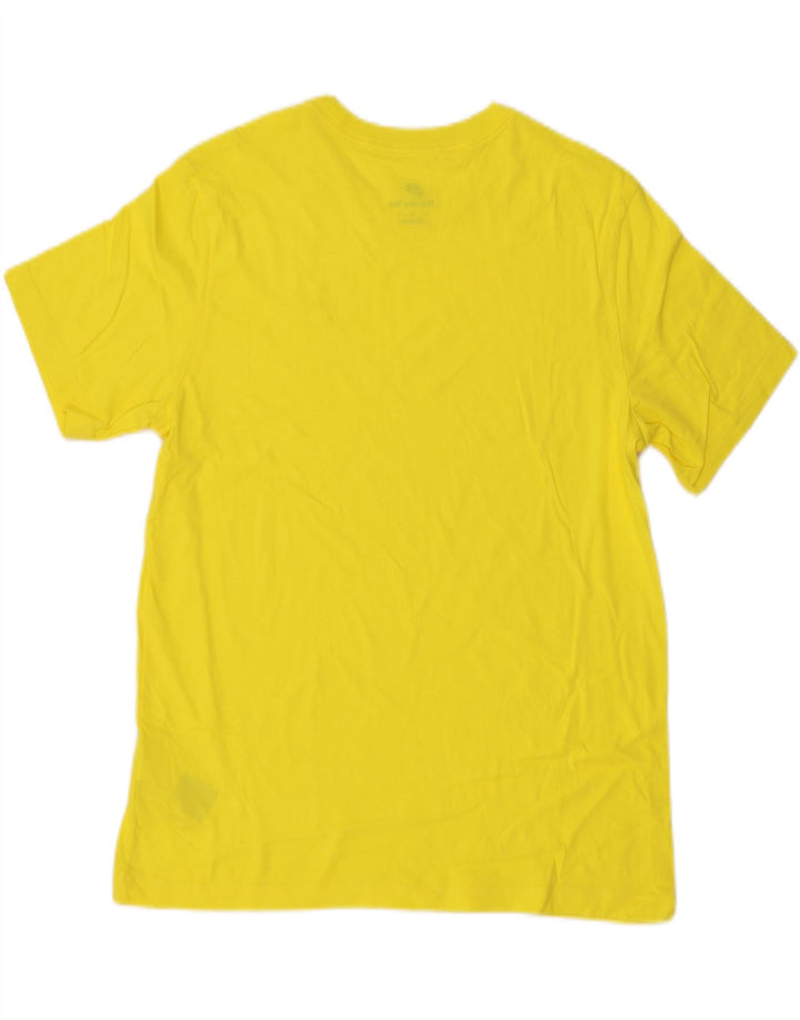 T-shirt męski Nike, średni żółty, bawełniany