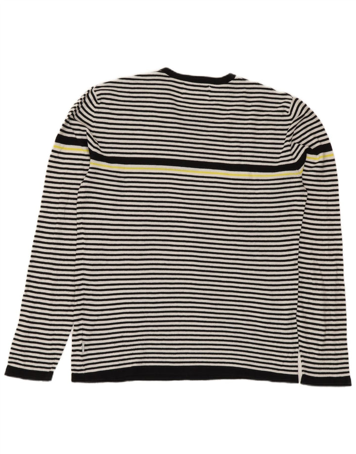 Męski sweter Jack & Jones z okrągłym dekoltem i małymi czarnymi paskami