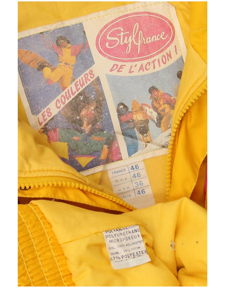 Męska kurtka narciarska Vintage IT 46, mała, wielobarwna, z blokami kolorów, poliamid