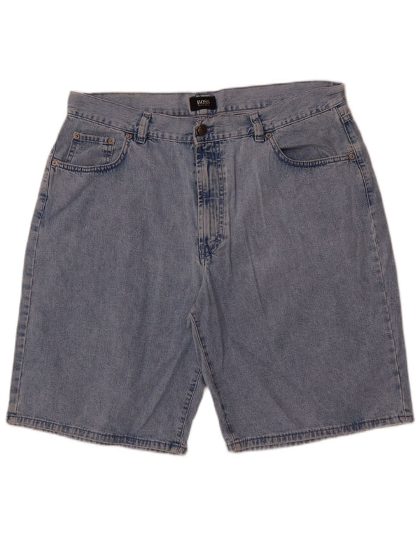 Męskie spodenki jeansowe Hugo Boss Utah W40 XL, niebieskie, bawełniane