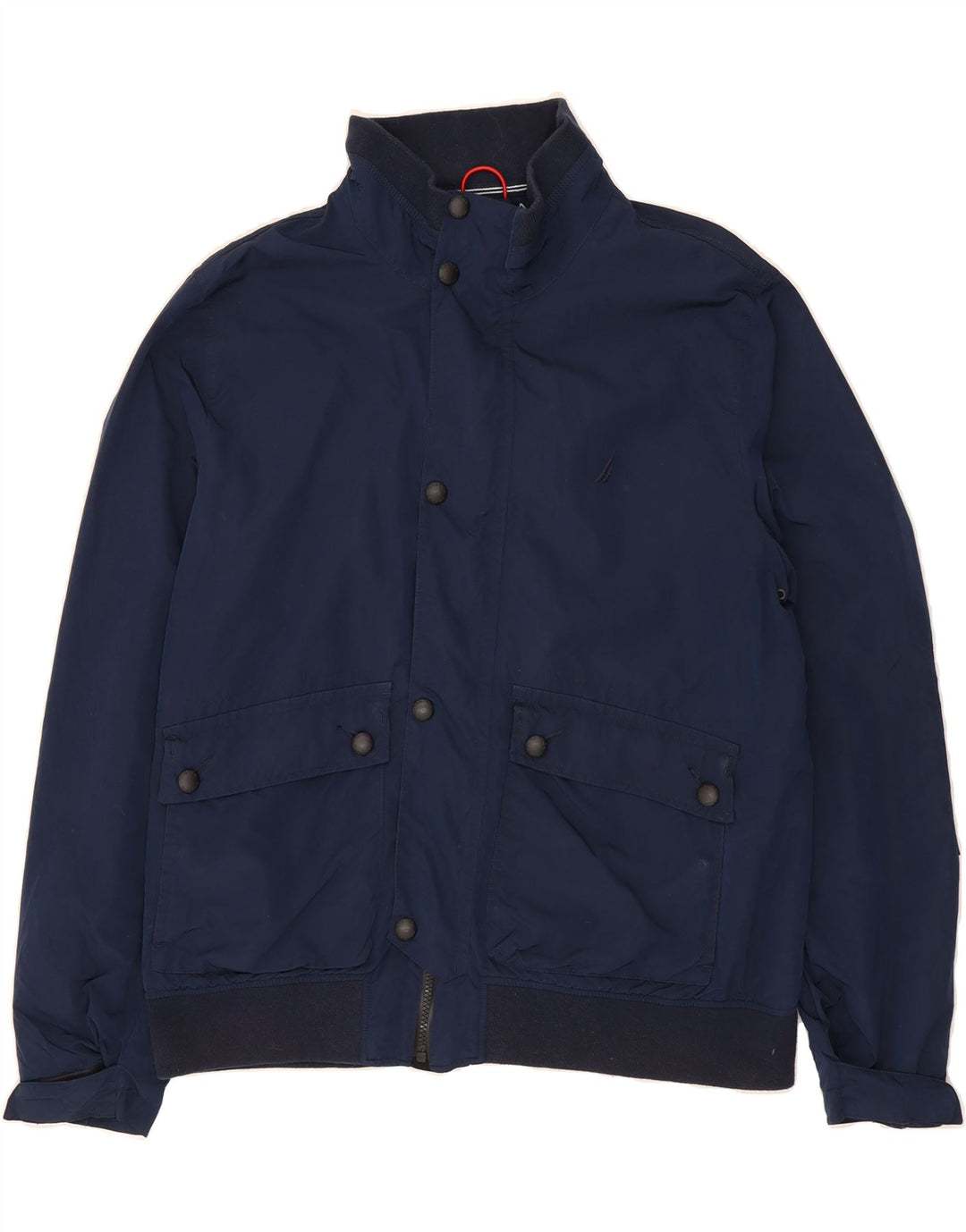 NAUTICA Mens Bomber Jacket UK 40 Large Navy Blue Polyester Vintage Nautica and Second-Hand Nautica from Messina Hembry 