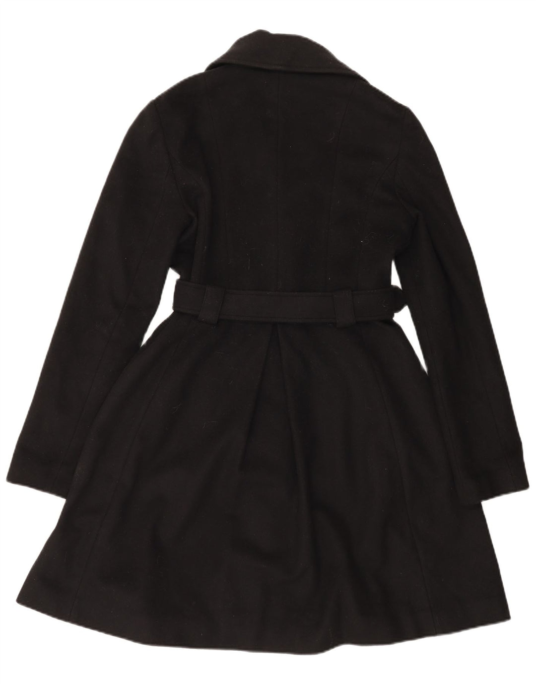 PATRIZIA PEPE Womens Overcoat IT 44 Medium Black Wool