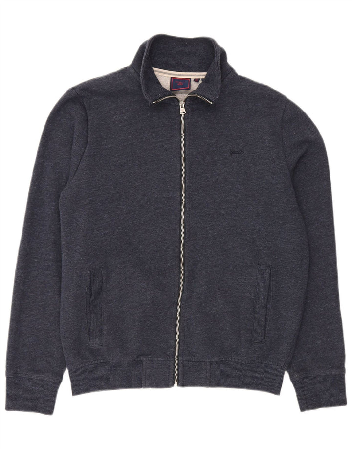 Męska kurtka dresowa Superdry, duża, bawełniana w granatowe plamki