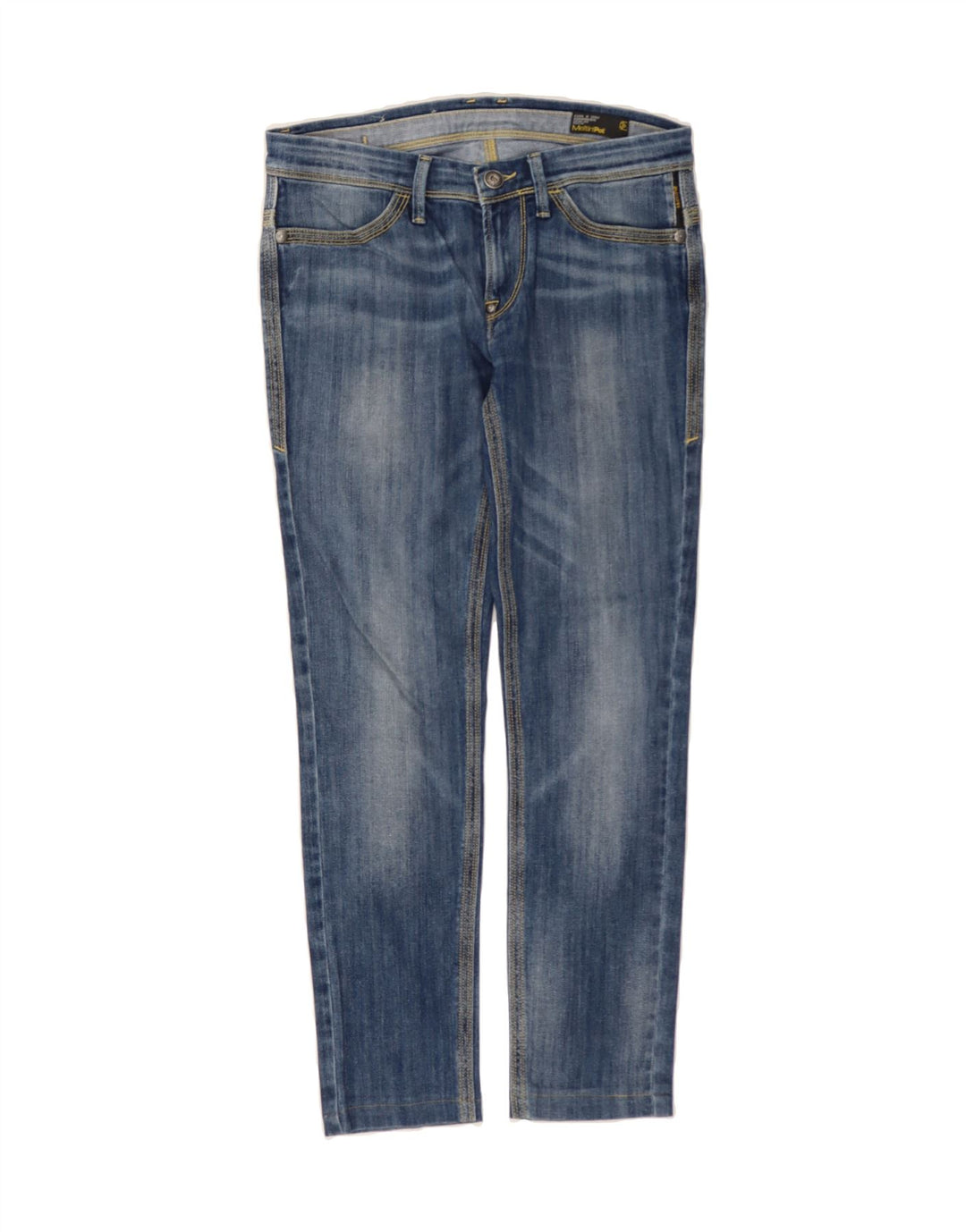 MELTIN' POT Womens Slim Jeans W33 L28 Blue Cotton Vintage Meltin' Pot and Second-Hand Meltin' Pot from Messina Hembry 