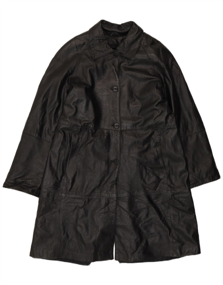 Płaszcz skórzany damski Venezia Olivieri IT 48 XL, czarna skóra